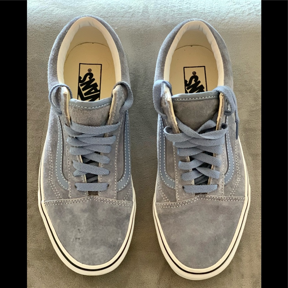 Brand New Sky Blue Suede Vans